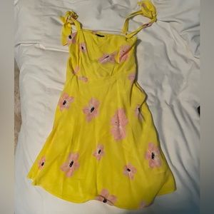Zara Yellow Floral Dress